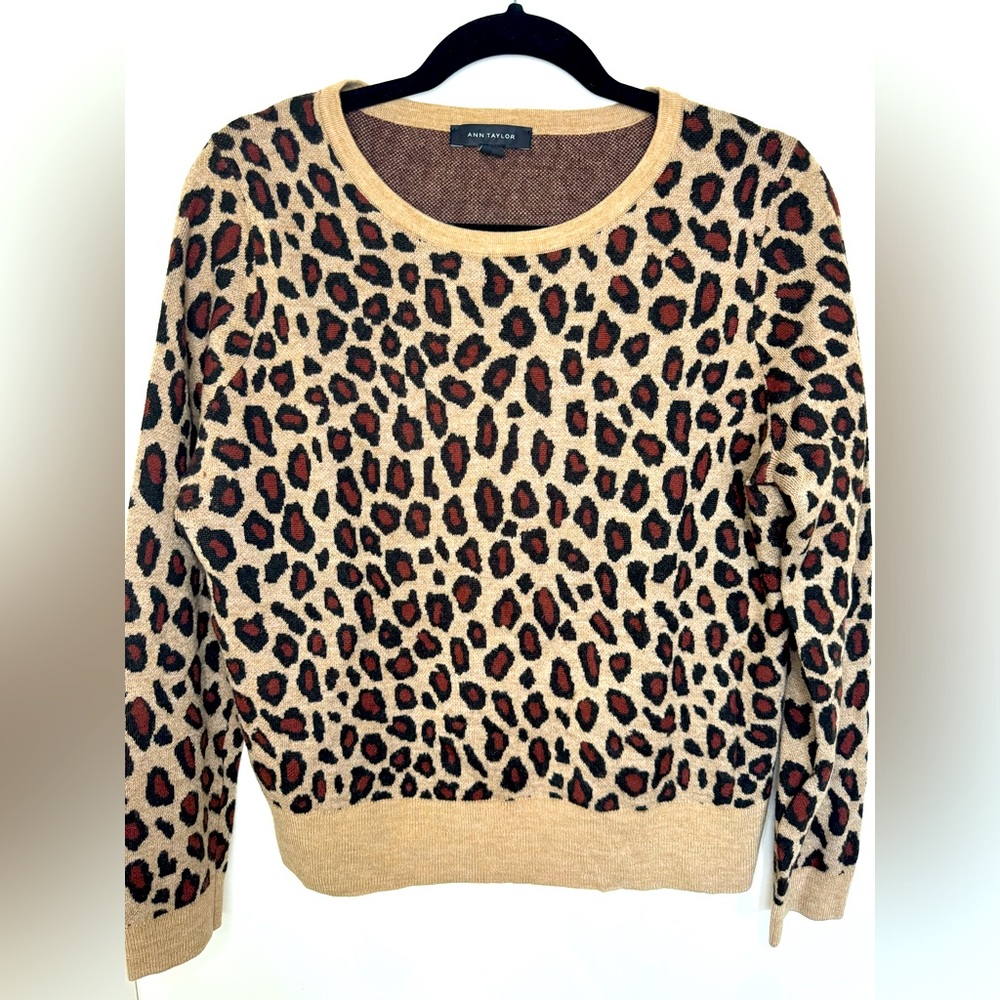 Ann Taylor Leopard Sweater